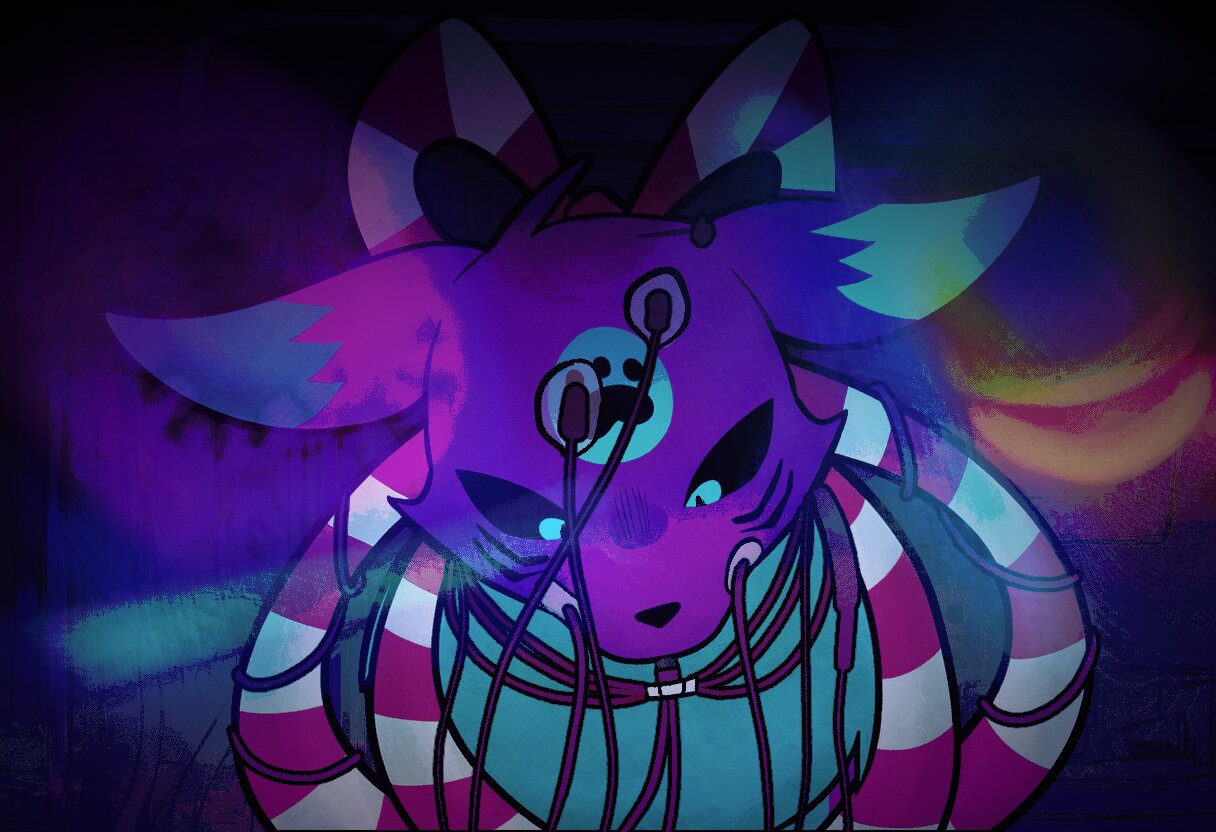 Xenon (covered in wires)